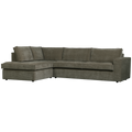 WOOOD Hajo Hoekbank Links - Rib - Forest - 84x283x197