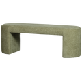 WOOOD Jacob Bankje - Chenille - Olive Green - 46x130x46
