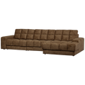 WOOOD Second Date Chaise Longue Rechts - Structure Velvet - Brass