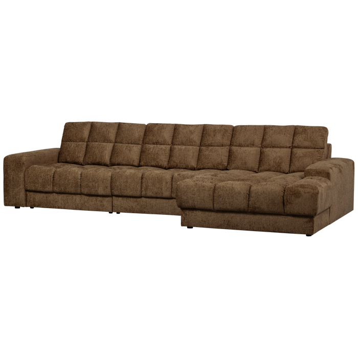 WOOOD Second Date Chaise Longue Rechts - Structure Velvet - Brass