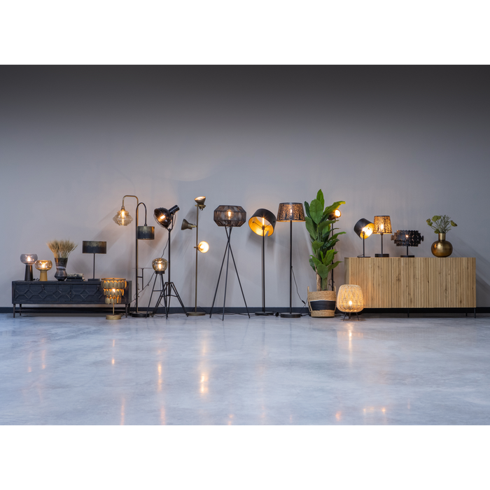 WOOOD Keto Vloerlamp - Metaal - Antique Brass - 161x42x42