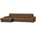 WOOOD Second Date Chaise Longue Links - Structure Velvet - Brass