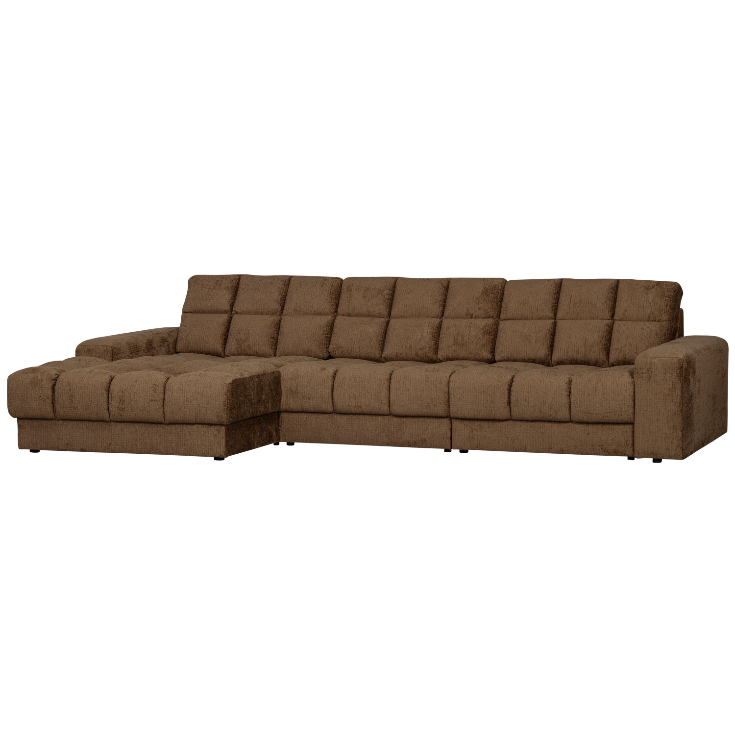 WOOOD Second Date Chaise Longue Links - Structure Velvet - Brass