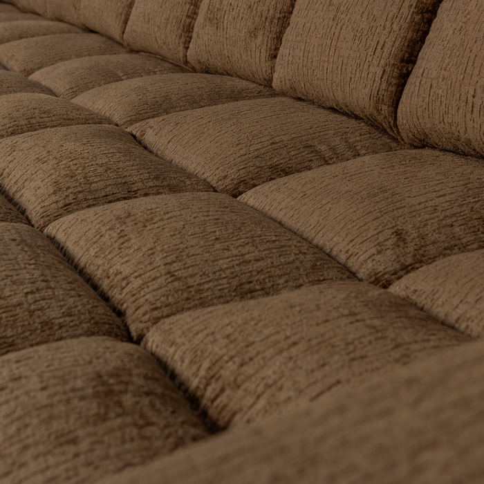 WOOOD Second Date Chaise Longue Links - Structure Velvet - Brass