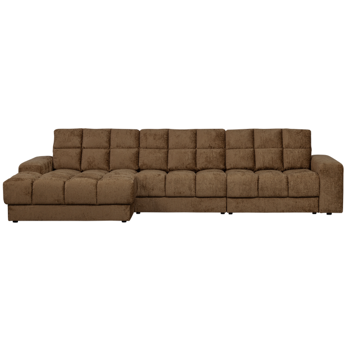 WOOOD Second Date Chaise Longue Links - Structure Velvet - Brass
