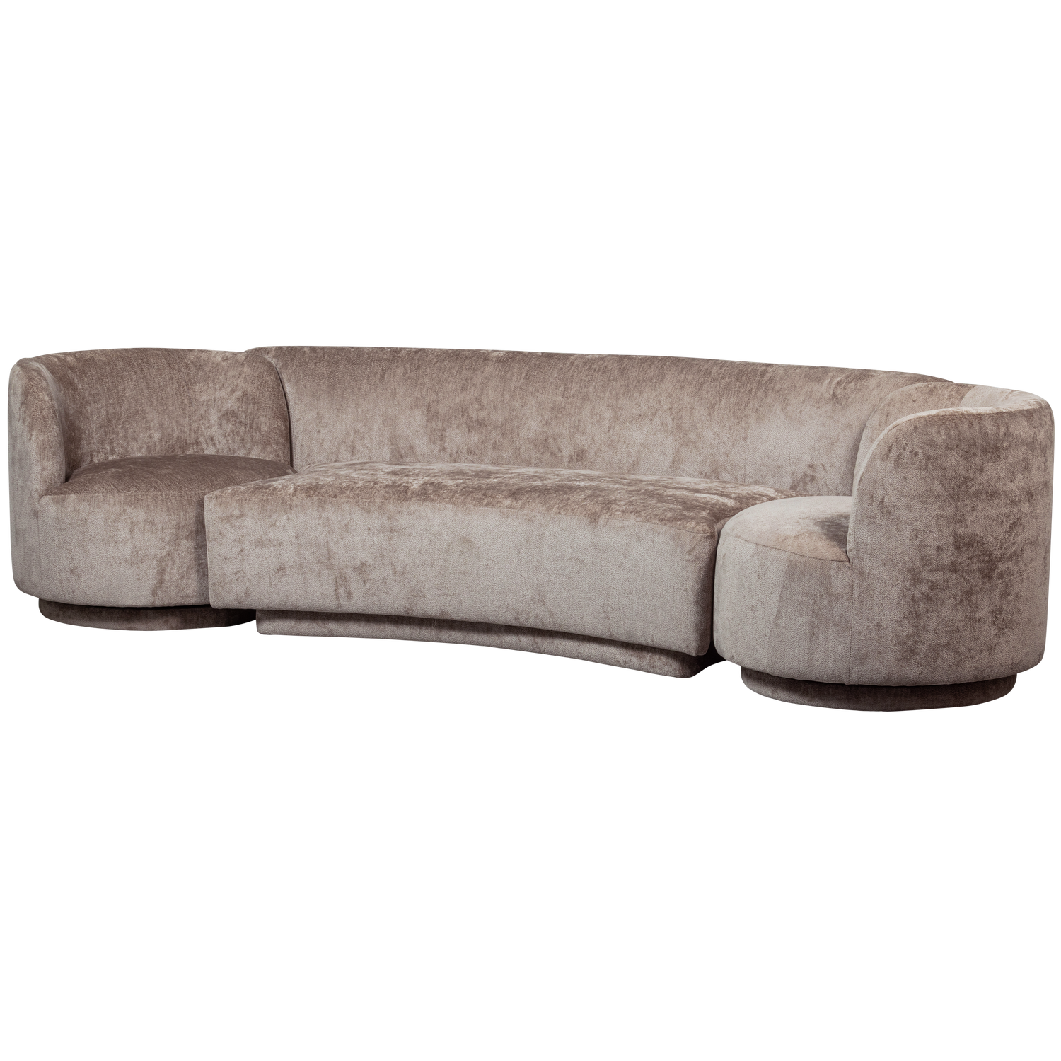 WOOOD Combi-Popular Modulaire Bank - Chenille - Taupe - 72x370x97