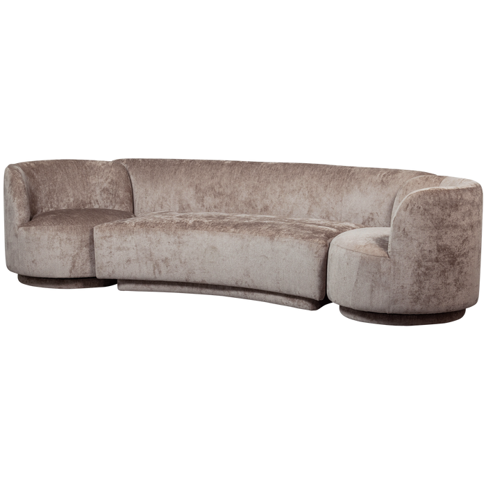 WOOOD Combi-Popular Modulaire Bank - Chenille - Taupe - 72x370x97