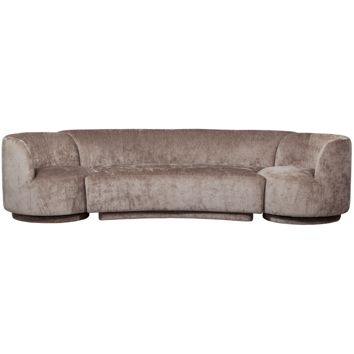 WOOOD Combi-Popular Modulaire Bank - Chenille - Taupe - 72x370x97