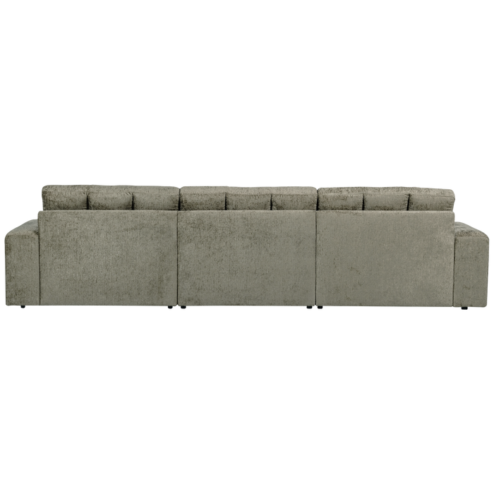 WOOOD Second Date Chaise Longue Rechts - Structure Velvet - Frost