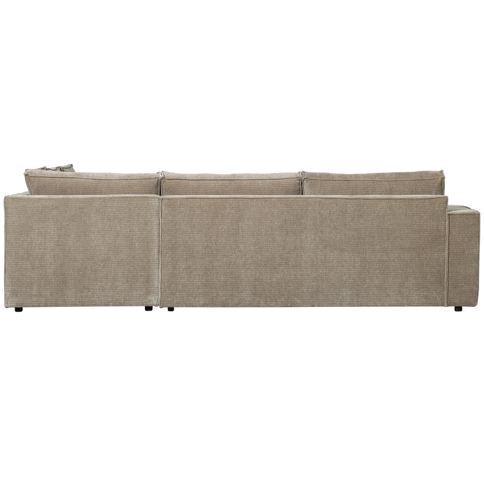 WOOOD Hajo Hoekbank Rechts - Rib - Clay - 84x283x197