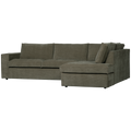 WOOOD Hajo Hoekbank Rechts - Rib - Forest - 84x283x197