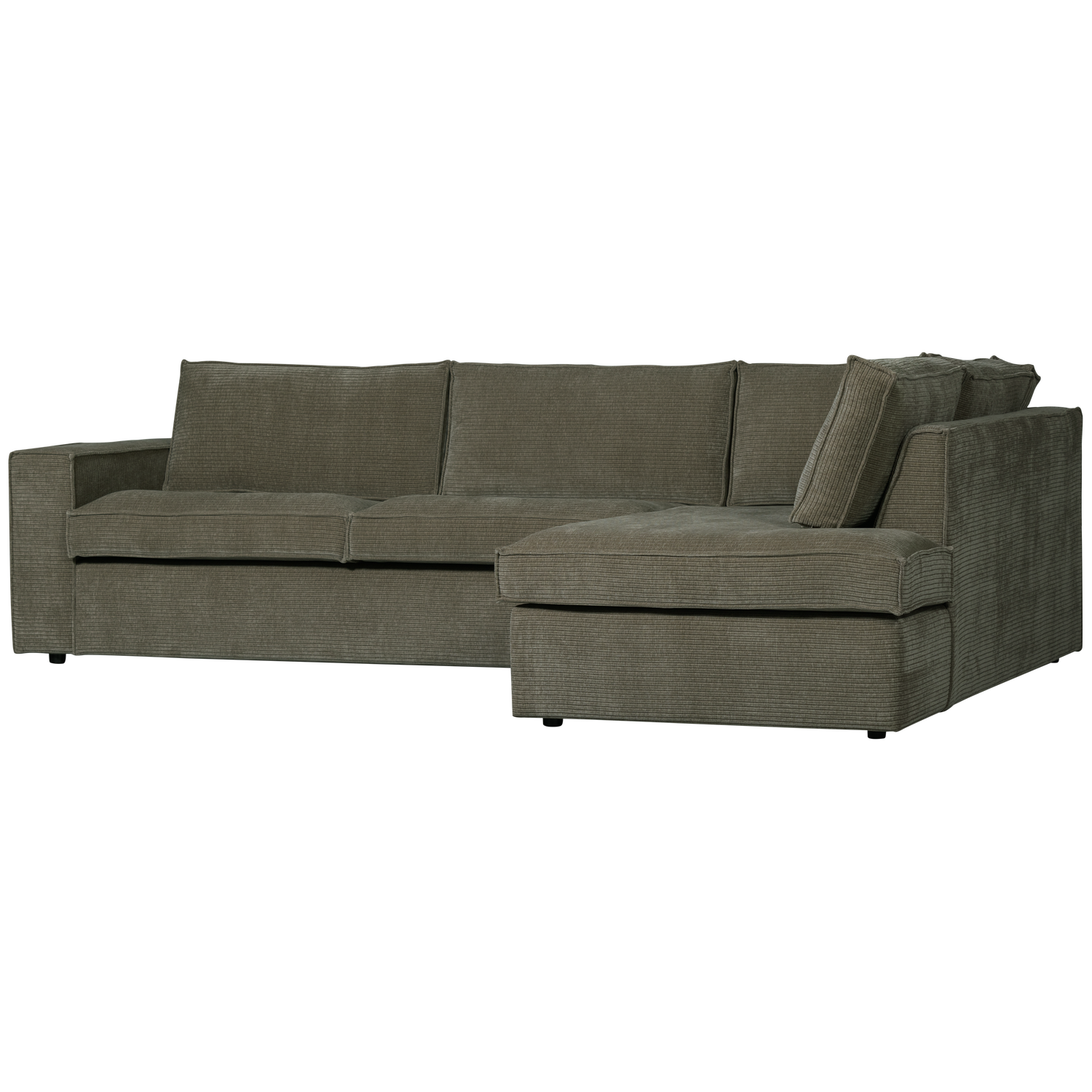 WOOOD Hajo Hoekbank Rechts - Rib - Forest - 84x283x197