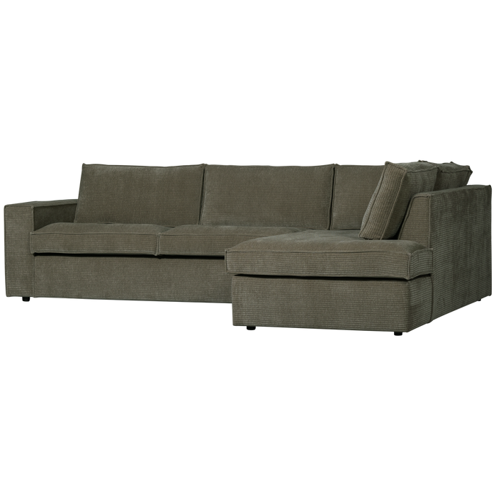 WOOOD Hajo Hoekbank Rechts - Rib - Forest - 84x283x197