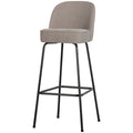 WOOOD Vogue Barkruk H 103 cm - Geweven Stof - Sand