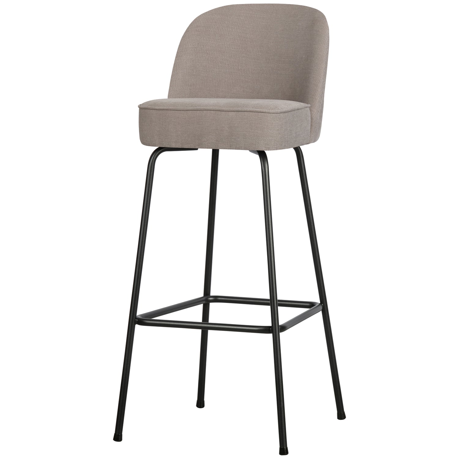 WOOOD Vogue Barkruk H 103 cm - Geweven Stof - Sand
