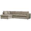 WOOOD Hajo Hoekbank Links - Rib - Clay - 84x283x197