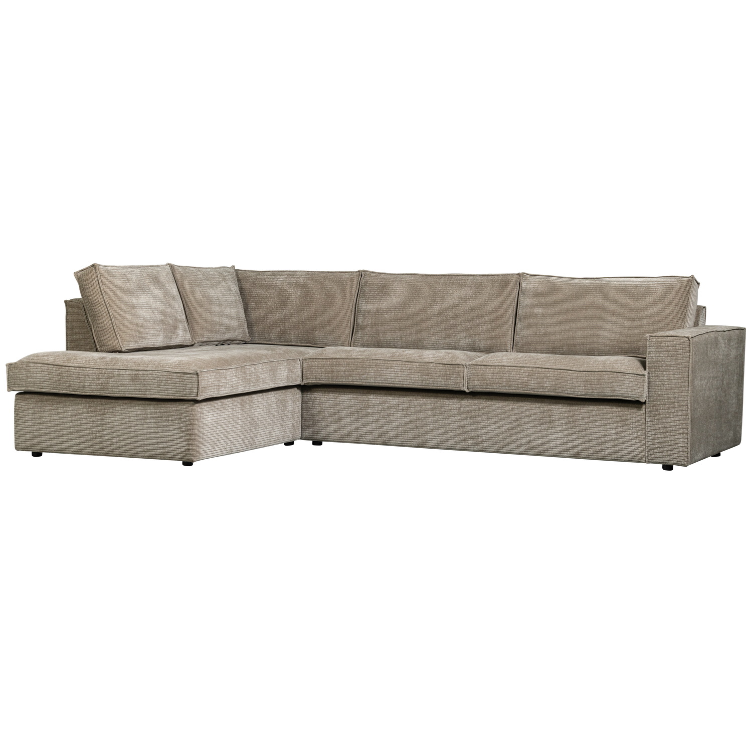 WOOOD Hajo Hoekbank Links - Rib - Clay - 84x283x197