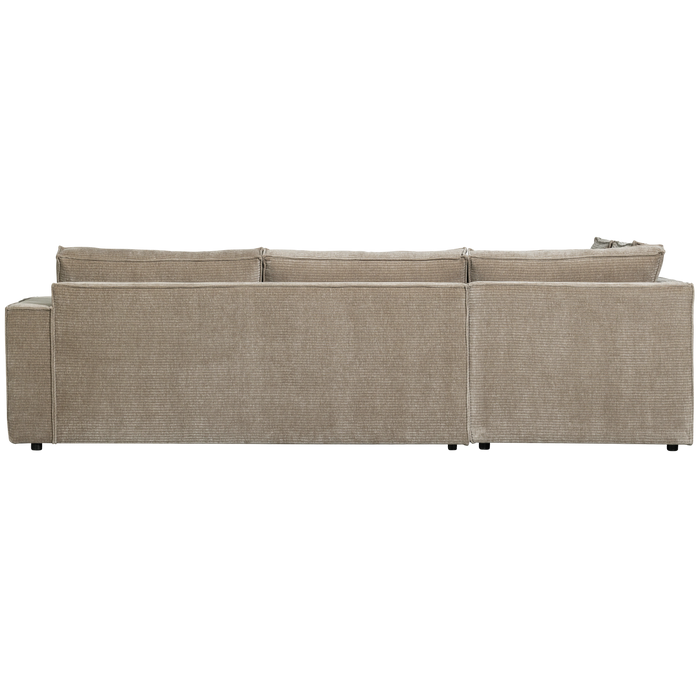 WOOOD Hajo Hoekbank Links - Rib - Clay - 84x283x197