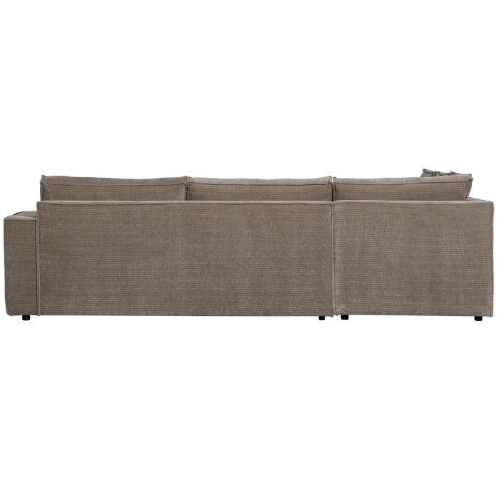 WOOOD Hajo Hoekbank Links - Rib - Taupe - 84x283x197