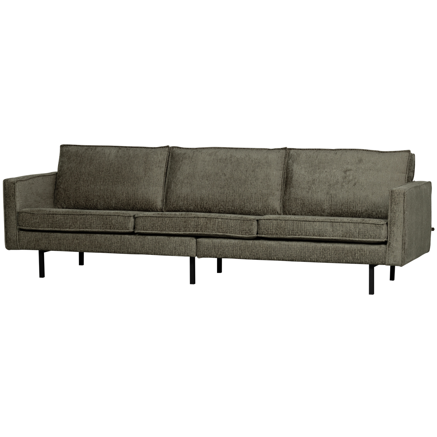 WOOOD Bank 3-Zits Rodeo - Structure Velvet - Frost - 85x277x86