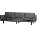 WOOOD Bank 3-Zits Rodeo - Structure Velvet - Mountain - 85x277x86