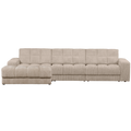 WOOOD Second Date Chaise Longue Links - Grove Ribstof - Travertin