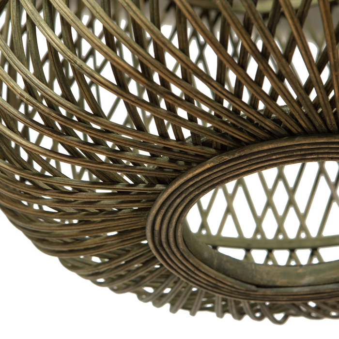 WOOOD Moza Hanglamp - Bamboe - Groen - 36x36x36