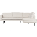 WOOOD Rodeo Hoekbank Rechts - Bouclé - Naturel - 85x266x86|213