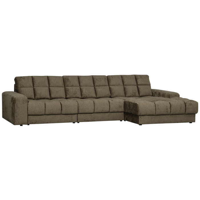 WOOOD Second Date Chaise Longue Rechts - Structure Velvet - Bonsai