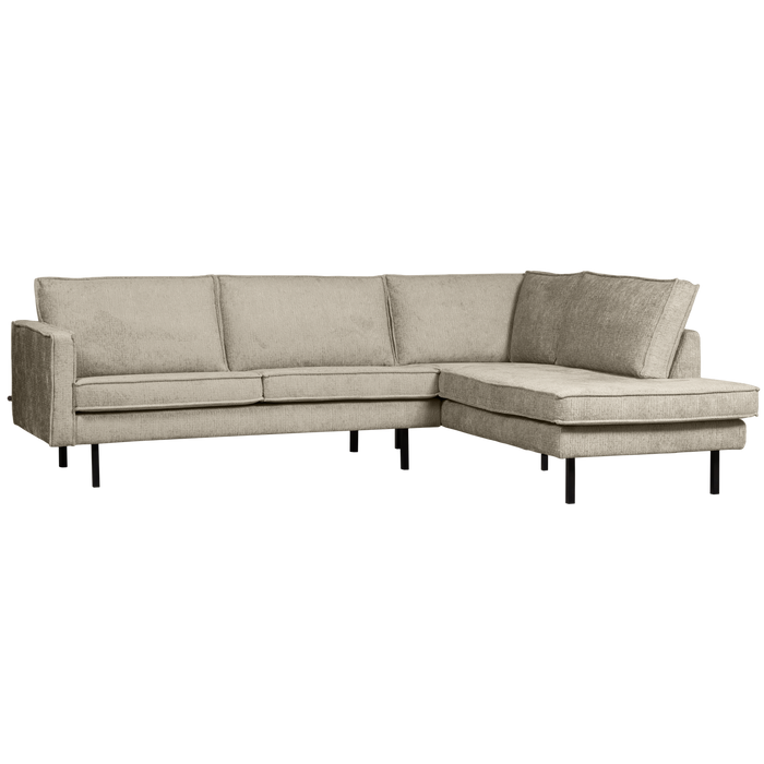 WOOOD Hoekbank Rechts Rodeo - Velvet - Wheatfield - 85x266x213