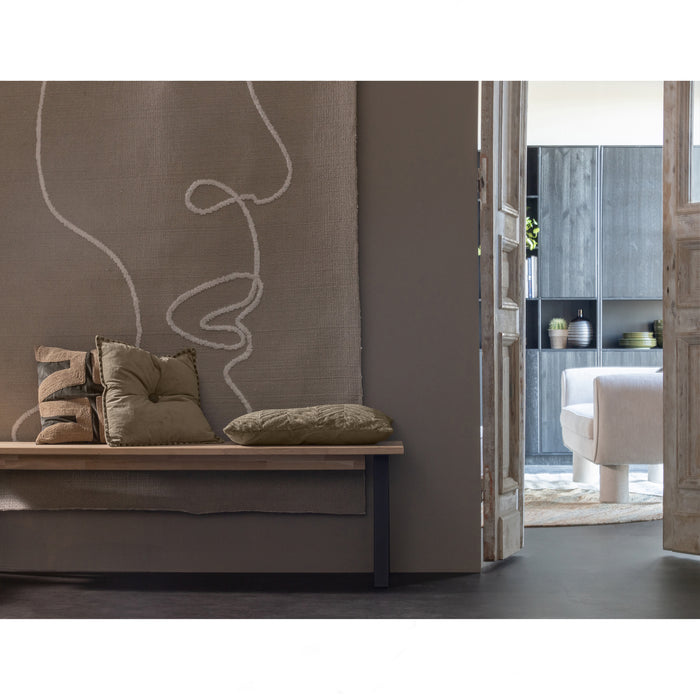 WOOOD Tablo Eetkamerbankje - Eiken - Naturel - 46x160x35