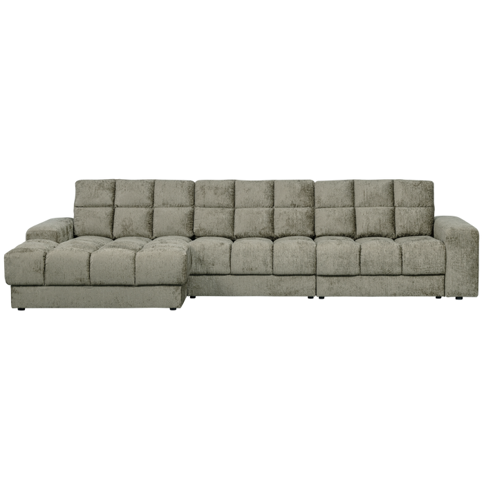 WOOOD Second Date Chaise Longue Links - Structure Velvet - Frost