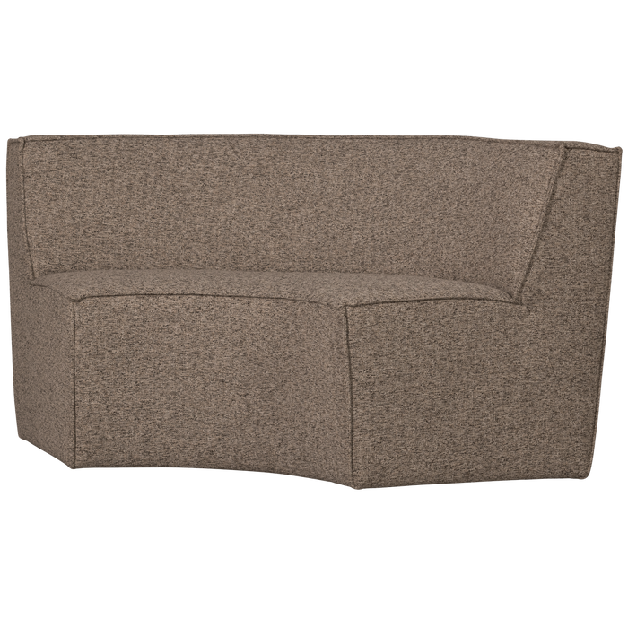 WOOOD Europa 2-Zits Eetbank - Polyester  - Bruin - 133x133x87