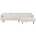 WOOOD Rodeo Chaise Longue Rechts  - Bouclé - Naturel - 85x300x155