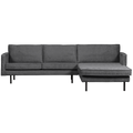 WOOOD Chaise Longue Rechts Rodeo - Velvet - Mountain - 85x300x155