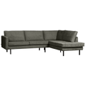 WOOOD Hoekbank Rechts Rodeo - Velvet - Frost - 85x266x213