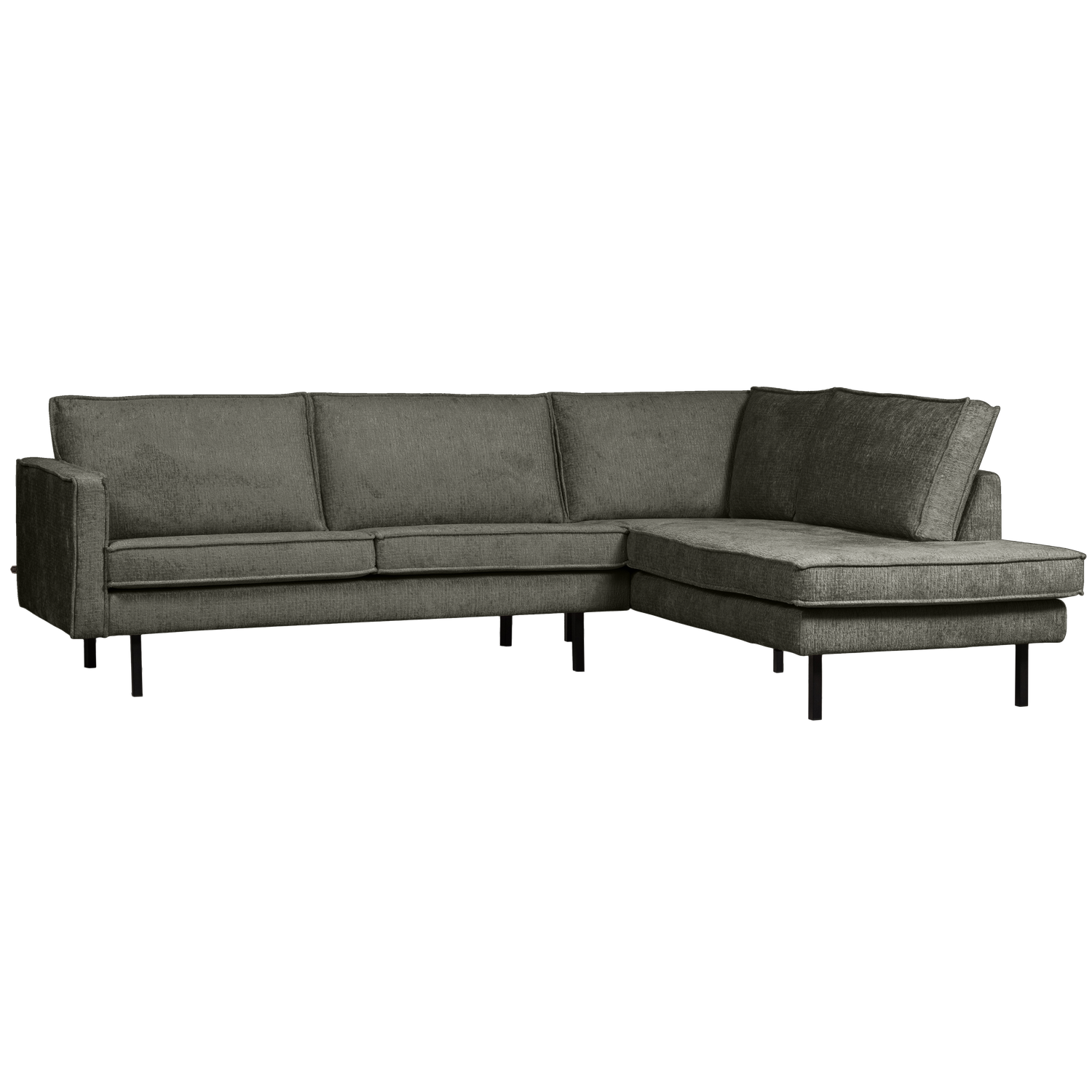 WOOOD Hoekbank Rechts Rodeo - Velvet - Frost - 85x266x213