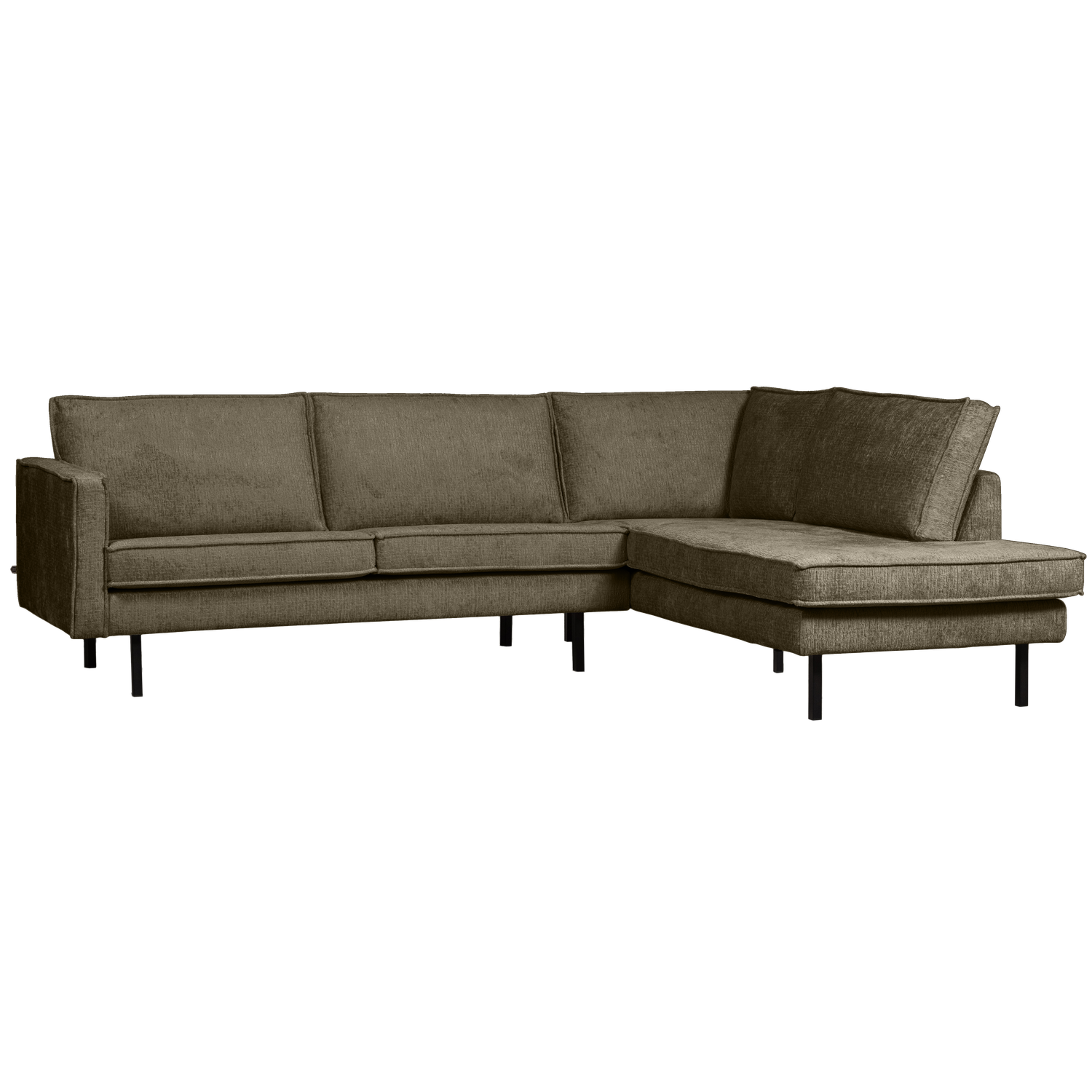 WOOOD Hoekbank Rechts Rodeo - Velvet - Bonsai - 85x266x213