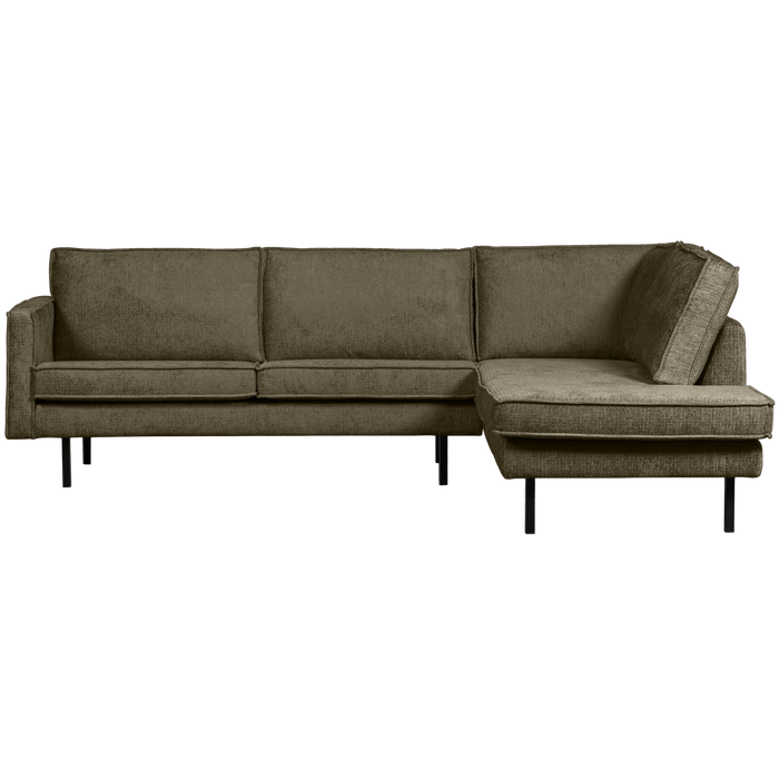 WOOOD Hoekbank Rechts Rodeo - Velvet - Bonsai - 85x266x213