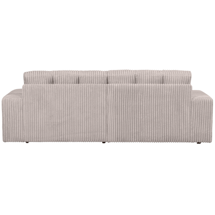 WOOOD Second Date 2-zits Bank - Grove Ribstof - Naturel