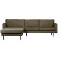 WOOOD Chaise Longue Links Rodeo - Velvet - Bonsai - 85x300x155