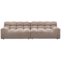 WOOOD Allure 3-Zits Bank - Geweven Stof - Bruin Melange - 79x280x86