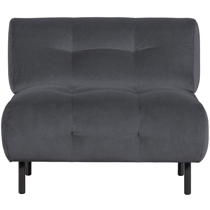 WOOOD Lloyd Fauteuil - Velvet - Cloud - 75x90x90