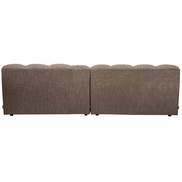 WOOOD Allure 3-Zits Bank - Geweven Stof - Donkerbruin - 79x280x86