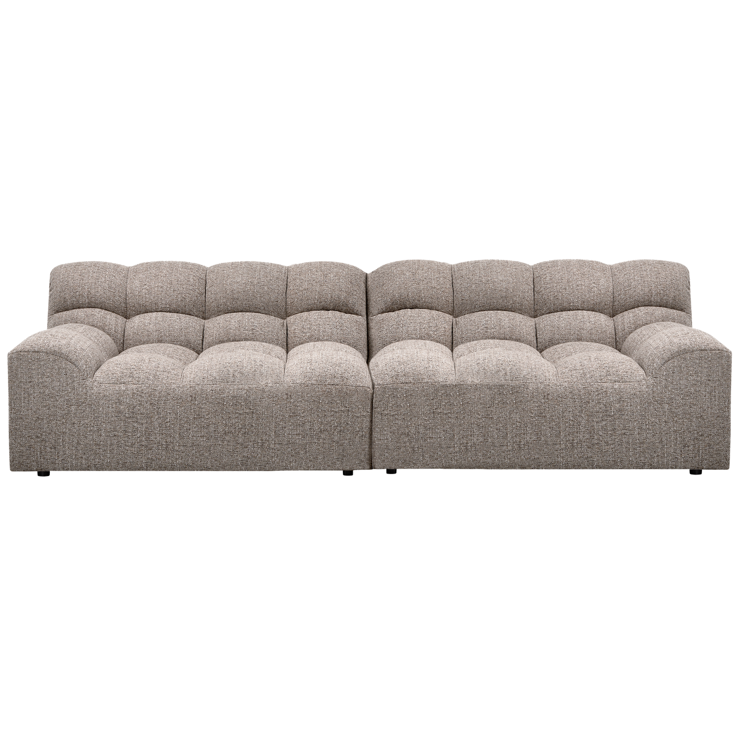 WOOOD Allure 3-Zits Bank - Geweven Stof - Klei Melange - 79x280x86