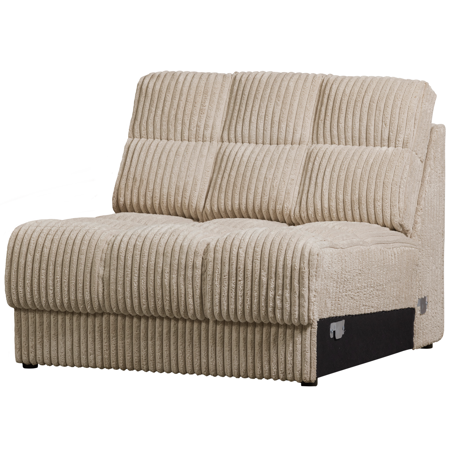 WOOOD Second Date 1-zits Element - Grove Ribstof - Travertin