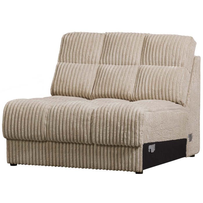 WOOOD Second Date 1-zits Element - Grove Ribstof - Travertin