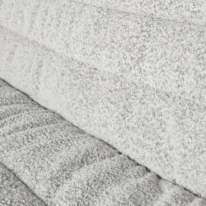 WOOOD Lucy Eetkamerbankje - Bouclé - Off White  - 87x150x67