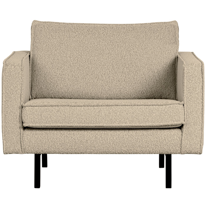 WOOOD Rodeo Fauteuil - Bouclé - Beige - 85x105x86
