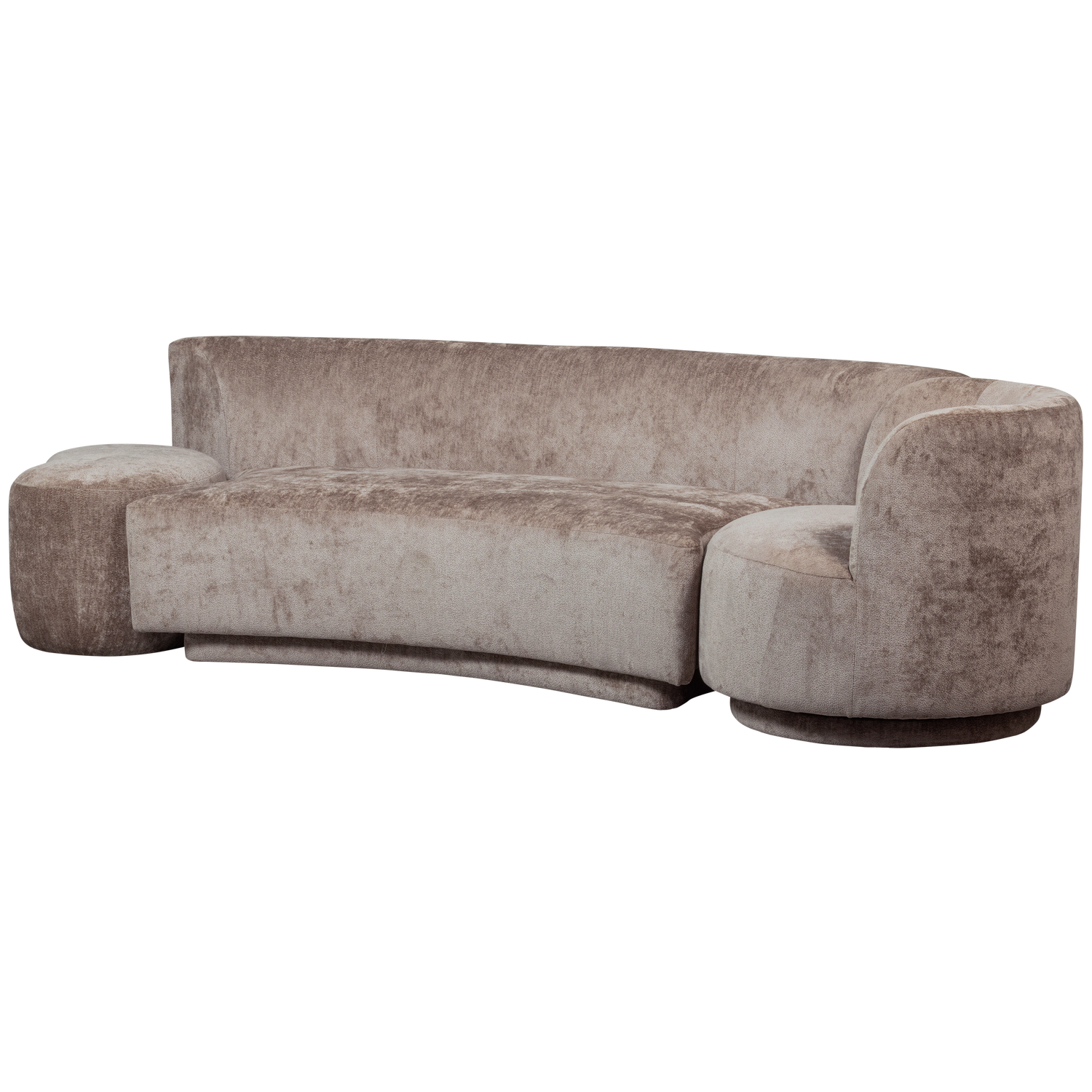 WOOOD Combi-Popular Modulaire Bank - Chenille - Taupe - 72x345x97